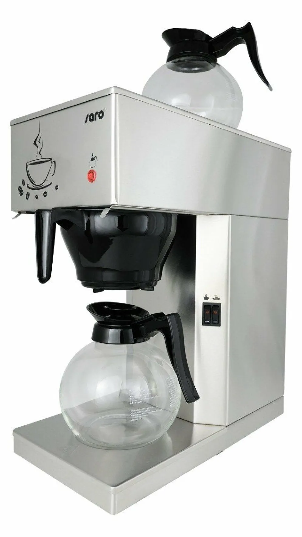 SARO Filter Kaffeemaschine ECO mit 2 Glaskannen