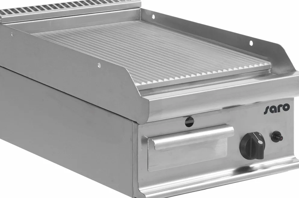 SARO Gas-Griddleplatte gerillt, E7/KTG1BBR