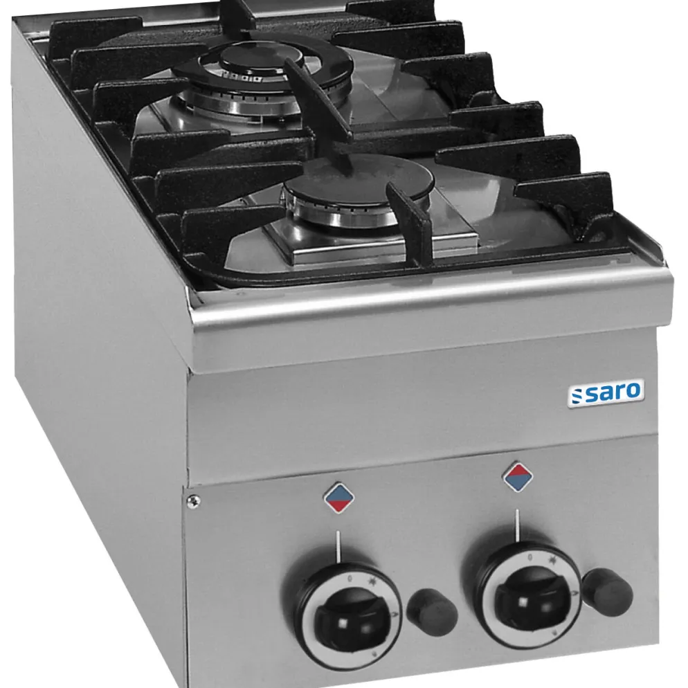 SARO Gasherd 2 Brenner Auftisch 600 Line G2S6