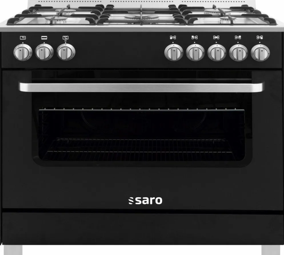 SARO Gas-Herd 5 Brenner mit Elektrobackofen TS95C61LNE