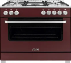 SARO Gas-Herd 5 Brenner mit Elektrobackofen TS95C61LVI