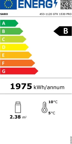 SARO Getränkekühlschrank GTK1530 PRO, 3-türig schwarz