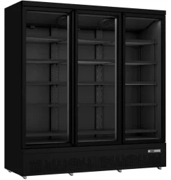 SARO Getränkekühlschrank GTK1530S PRO, 3-türig schwarz