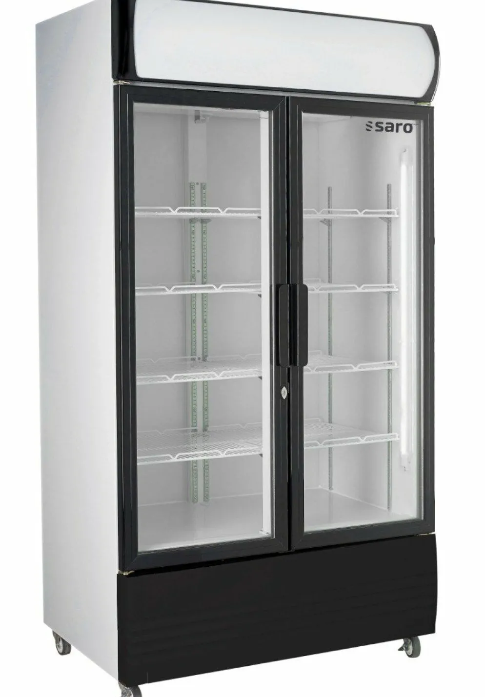 SARO Getränkekühlschrank mit Werbetafel 2-türig GTK 580