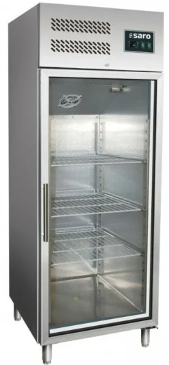 SARO Gewerbekühlschrank mit Glastür 2/1 GN 600 TNG