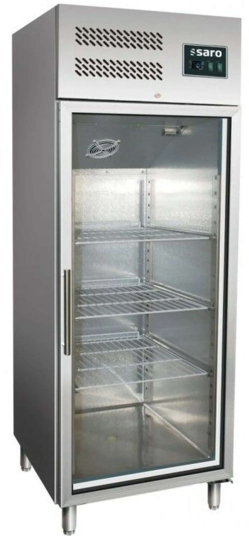 SARO Gewerbekühlschrank mit Glastür 2/1 GN 600 TNG