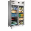 SARO Gewerbekühlschrank mit Glastür 2/1 GN 1200 TNG