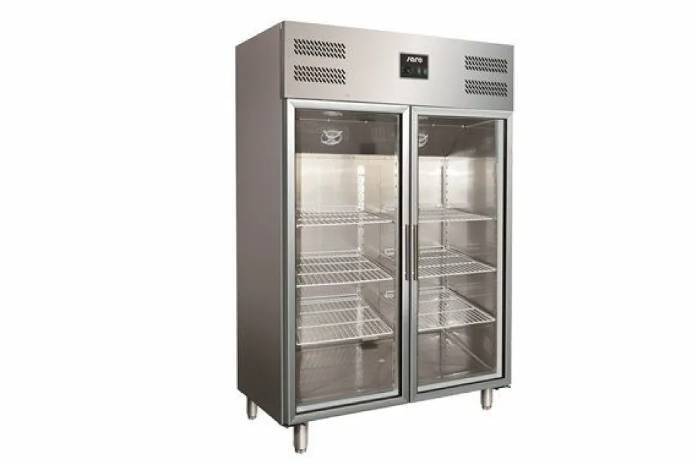 SARO Gewerbekühlschrank mit Glastür 2/1 GN 1200 TNG