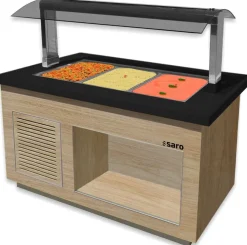 SARO Heißes Buffet für 3x 1/1 GN, Premium Line SB-H130 OAK
