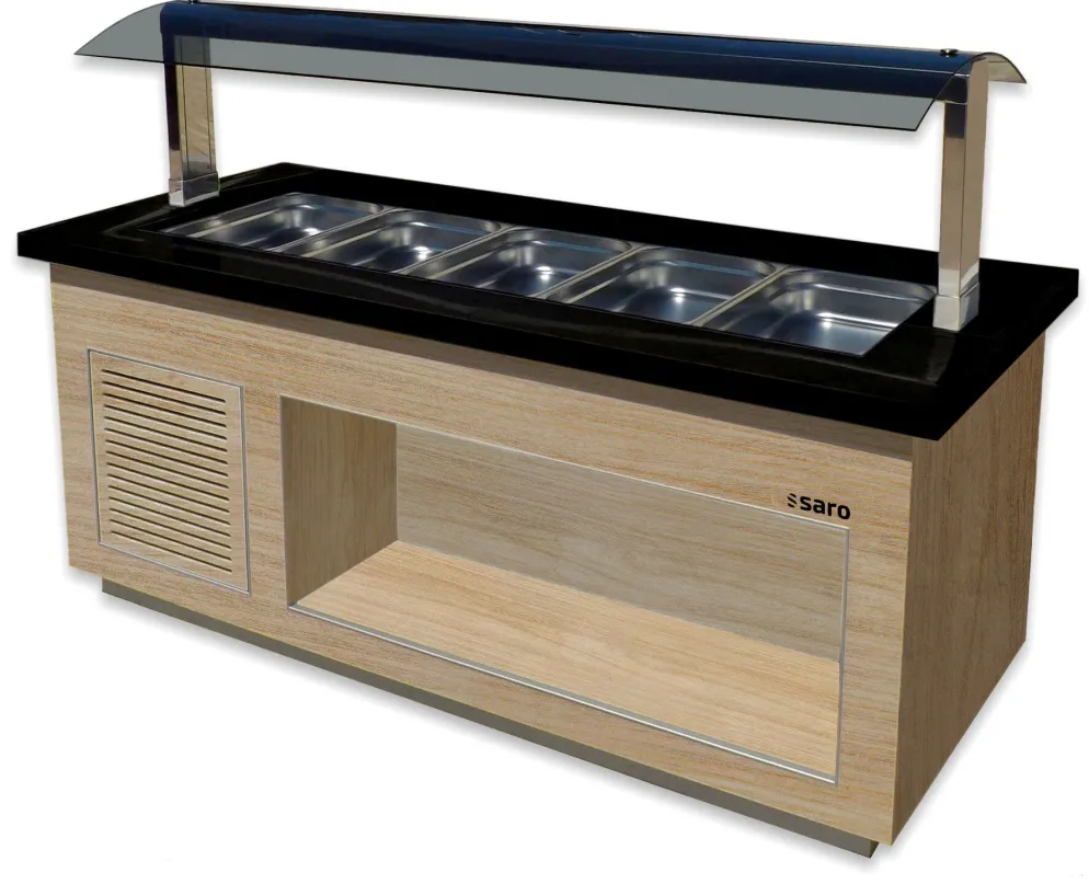 SARO Heißes Buffet für 5x 1/1 GN, PREMIUM LINE SB-H200 OAK