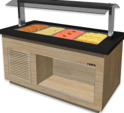 SARO Heißes Buffet für 4x 1/1 GN, PREMIUM LINE SB-H170 OAK