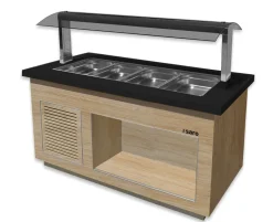SARO Heißes Buffet für 4x 1/1 GN, PREMIUM LINE SB-H170 OAK