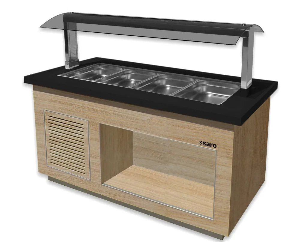SARO Heißes Buffet für 4x 1/1 GN, PREMIUM LINE SB-H170 OAK