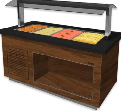 SARO Heißes Buffet PREMIUM LINE SB-H170 Walnuss