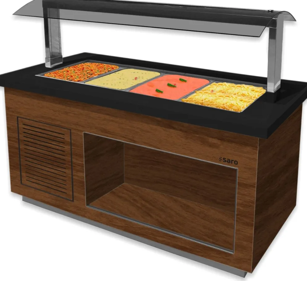 SARO Heißes Buffet PREMIUM LINE SB-H170 Walnuss