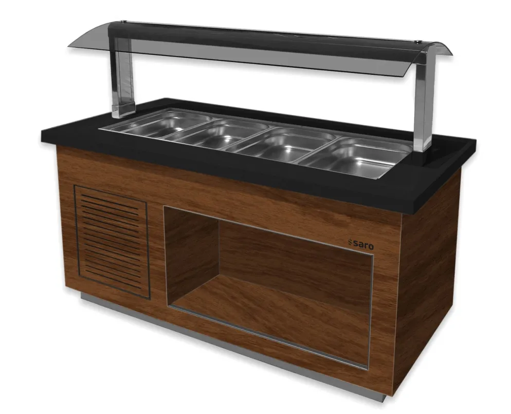 SARO Heißes Buffet PREMIUM LINE SB-H170 Walnuss