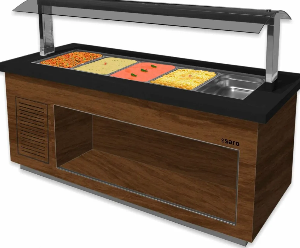 SARO Heißes Buffet Premium SB-H200 braun/schwarz für 5x 1/1 GN