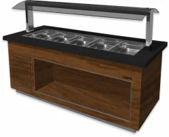 SARO Heißes Buffet Premium SB-H230 braun/schwarz für 6x 1/1 GN