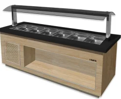 SARO Heißes Buffet PREMIUM SB-H230 OAK für 6x 1/1 GN