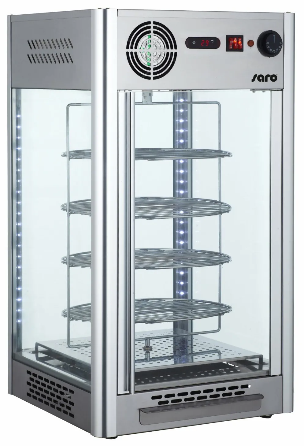 SARO Heiße Theke Warmhaltevitrine LUNA, Breite 470mm