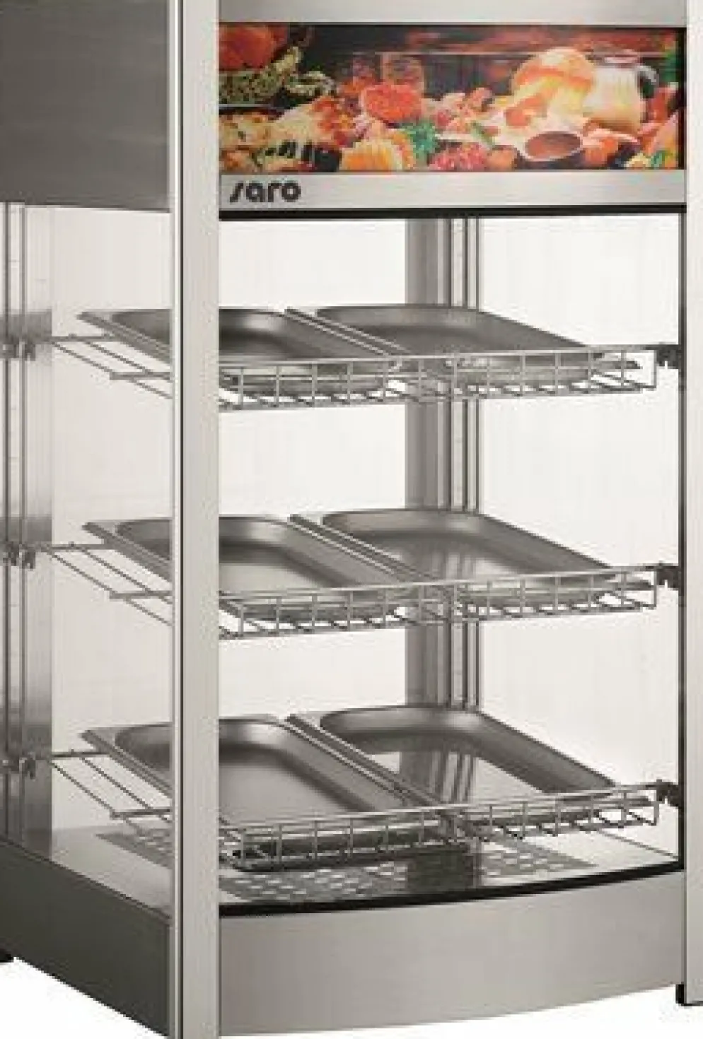 SARO Heiße Theke Warmhaltevitrine FINN, Breite 460mm