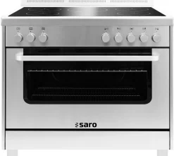 SARO Induktionsherd mit Elektrobackofen TS95IND61X silber