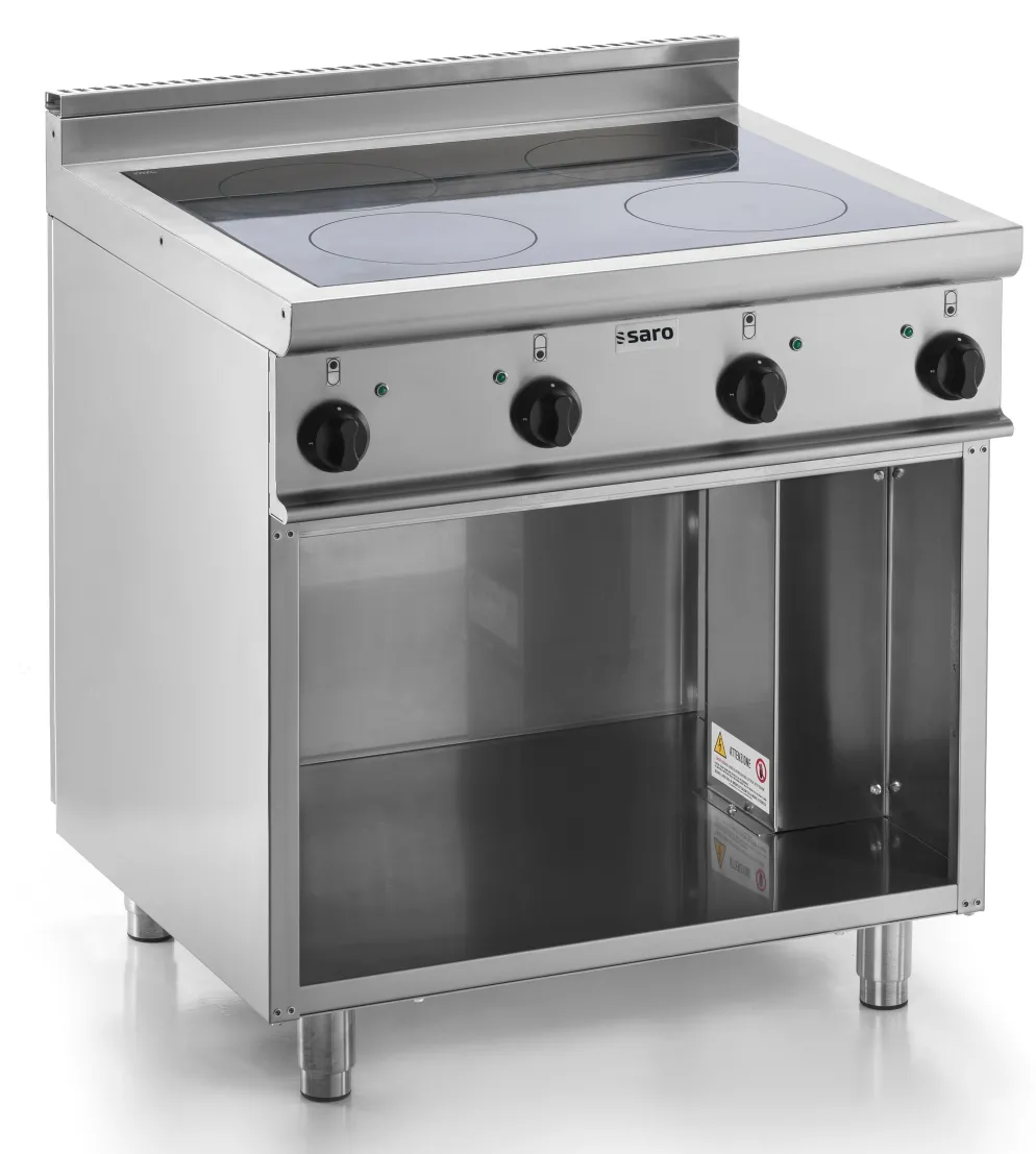 SARO Induktionsherd mit offenem Unterbau E7/CUI4BAL 4x 3,5 kW