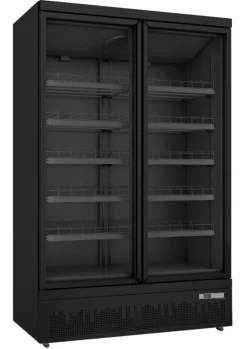 SARO Kühlschrank GTK1000 PRO mit 2 Glastüren, schwarz