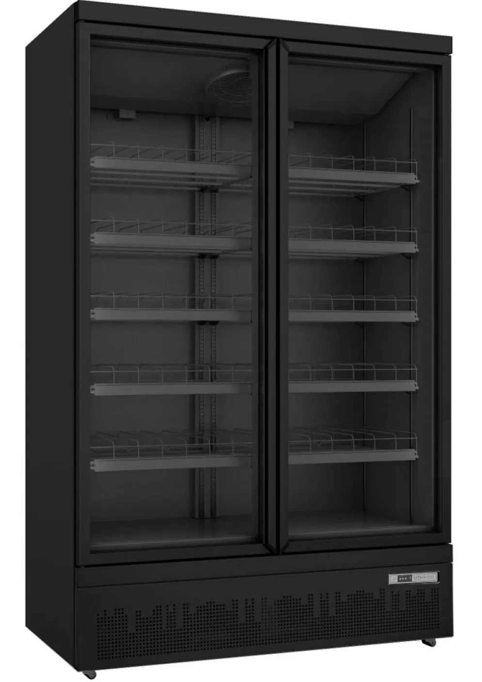 SARO Kühlschrank GTK1000 PRO mit 2 Glastüren, schwarz