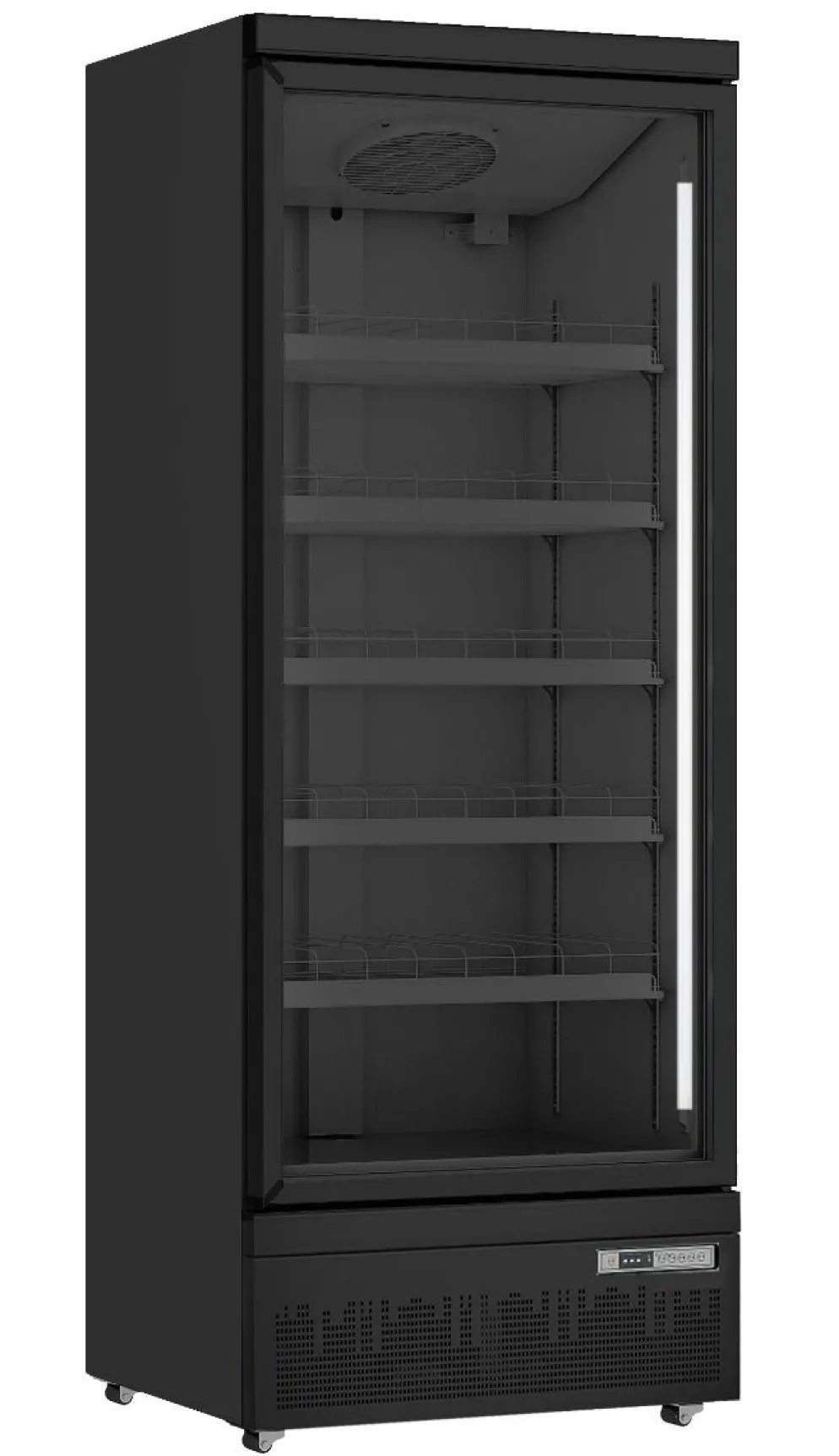 SARO Kühlschrank GTK600 PRO mit Glastür, schwarz