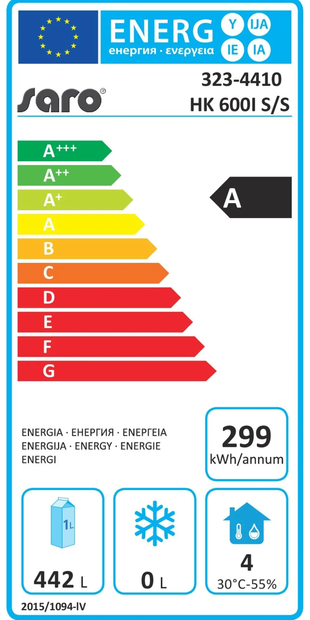 SARO Kühlschrank HK 600I S/S