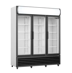 SARO Kühlschrank mit 3 Glastüren + Werbetafel, GTK 1065