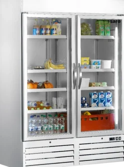 SARO Kühlschrank mit Glastür, 2-türig - weiß G 920