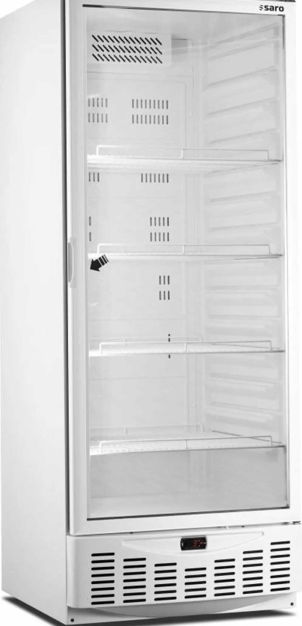 SARO Kühlschrank mit Glastür - weiß, Modell MM5 PV