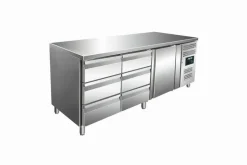 SARO Kühltisch inkl. 2x 3er Schubladenset KYLJA 3150 TN