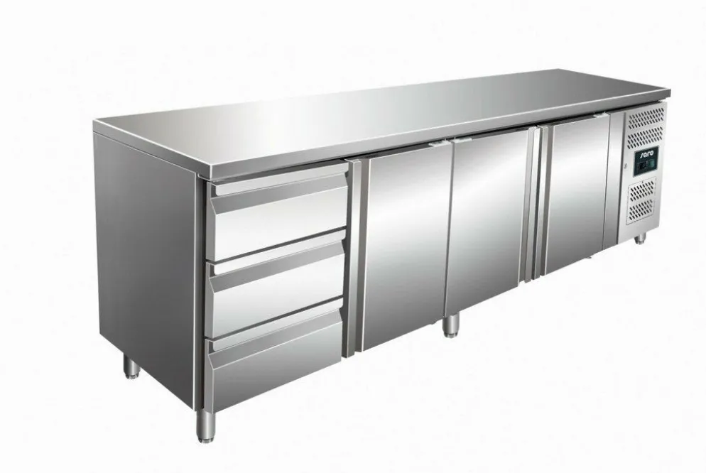 SARO Kühltisch KYLJA 4130 TN, 3 Schubladen, 3 Türen