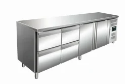 SARO Kühltisch KYLJA 4140, 2x 2er Schubladen, 2 Türen
