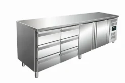SARO Kühltisch KYLJA 4150 2x 3er Schubladen, 2 Türen