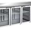 SARO Kühltisch mit 3 Glastüren, GN 3100 TNG, Breite 1795mm