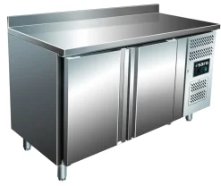 SARO Kühltisch mit 2 Türen und Aufkantung SNACK 2200 TN, Breite 1360mm