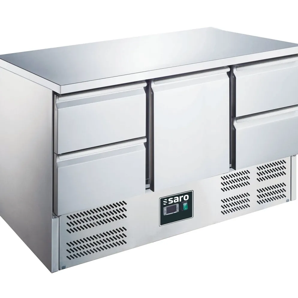 SARO Kühltisch mit Tür und Schubladen, ES 903 S/S TOP 1/4