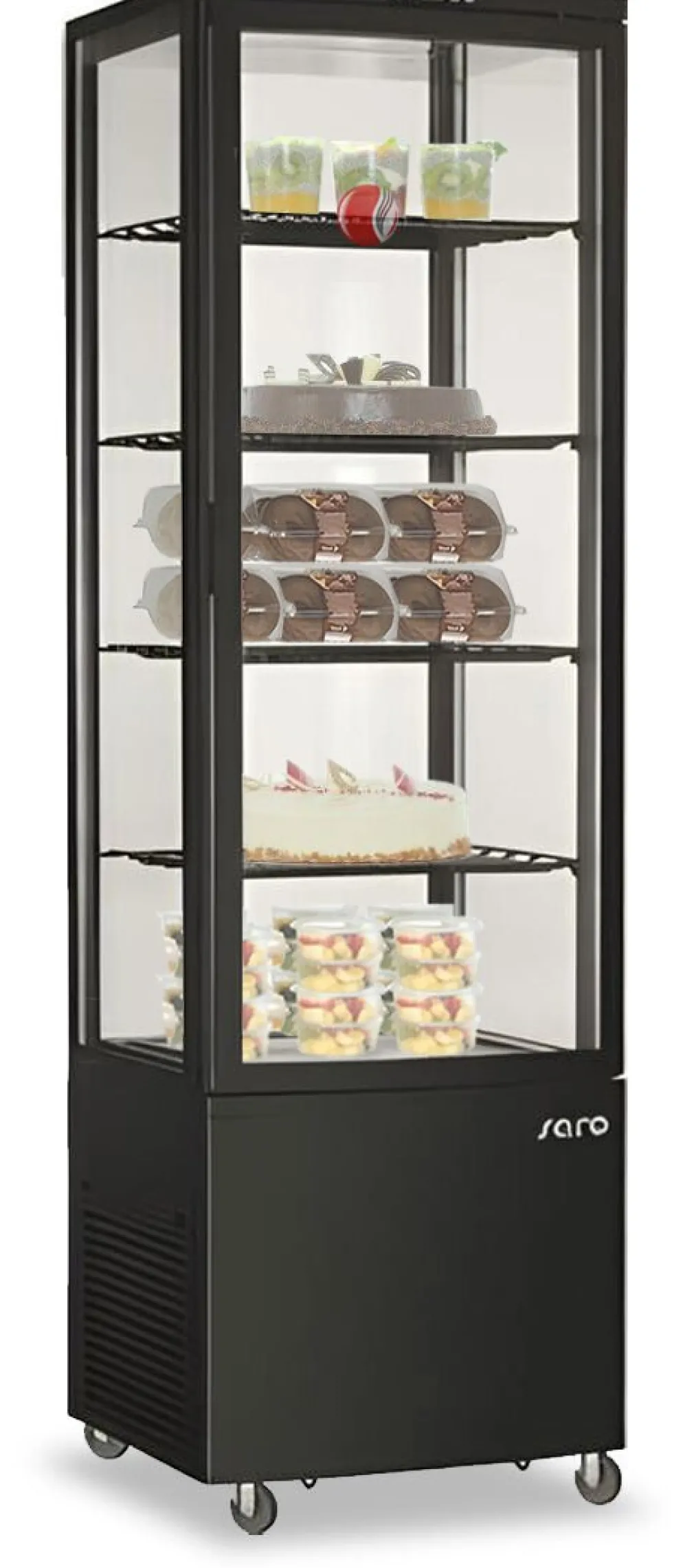 SARO Kühlvitrine, 235 Liter SVEN schwarz