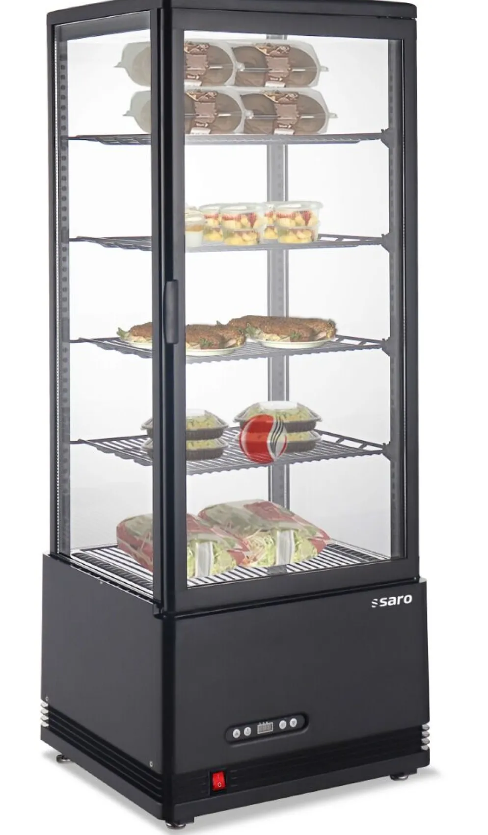 SARO Kühlvitrine SC100AV, schwarz
