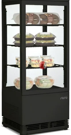 SARO Kühlvitrine SC 80 schwarz, 78 Liter