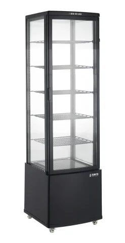 SARO Kühvitrine LEO, schwarz 270L