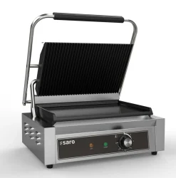 SARO Kontaktgrill PG 1 BGG, Grillplatte oben gerillt, unten glatt