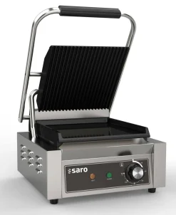 SARO Kontaktgrill PG 1 GG, Grillplatte oben gerillt, unten glatt