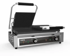 SARO Kontaktgrill PG 2 GG, Grillplatte oben gerillt, unten glatt