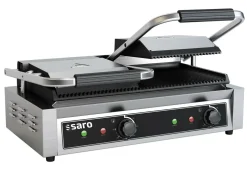 SARO Kontaktgrill PG 2, Grillplatten gerillt