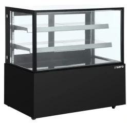 SARO Kuchenvitrine MARION AV 410L schwarz, Breite 1200 mm